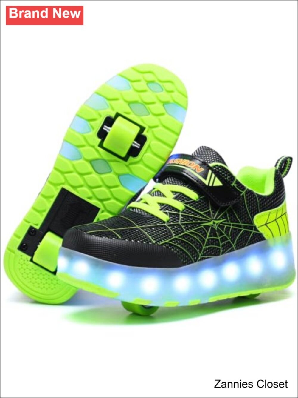✨ LED Light Up Roller Shoes Wheeled Skate Sneakers for Boys Girls Kids